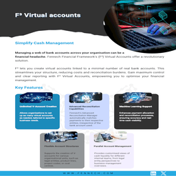 Create virtual accounts linked to a minimal number of real bank accounts. This streamlines your structure, reducing costs and reconciliation burdens. Gain maximum control and clear reporting with Fennech's Virtual Accounts, empowering you to optimise your financial management.